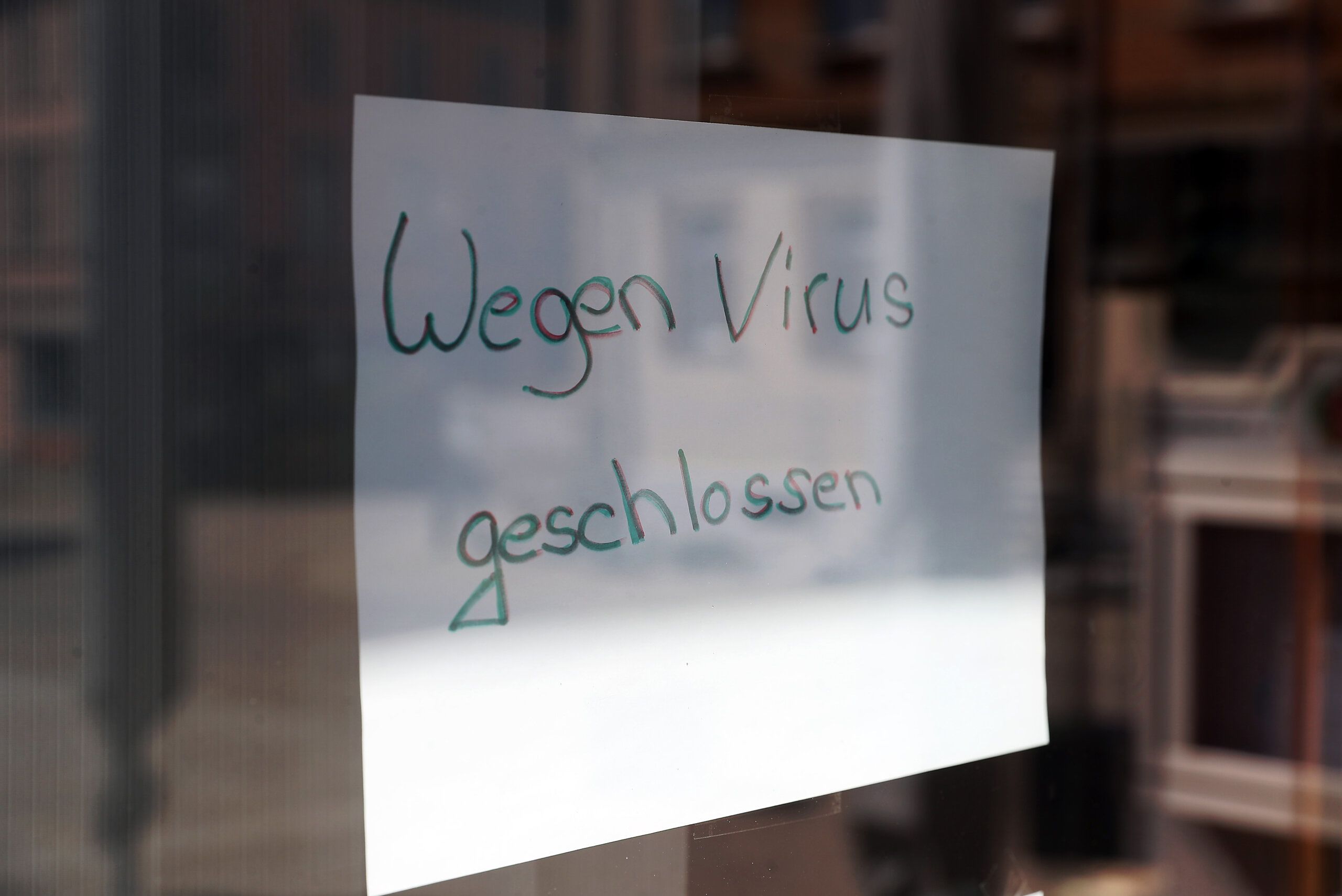 Eiscafe wegen Virus geschlossen