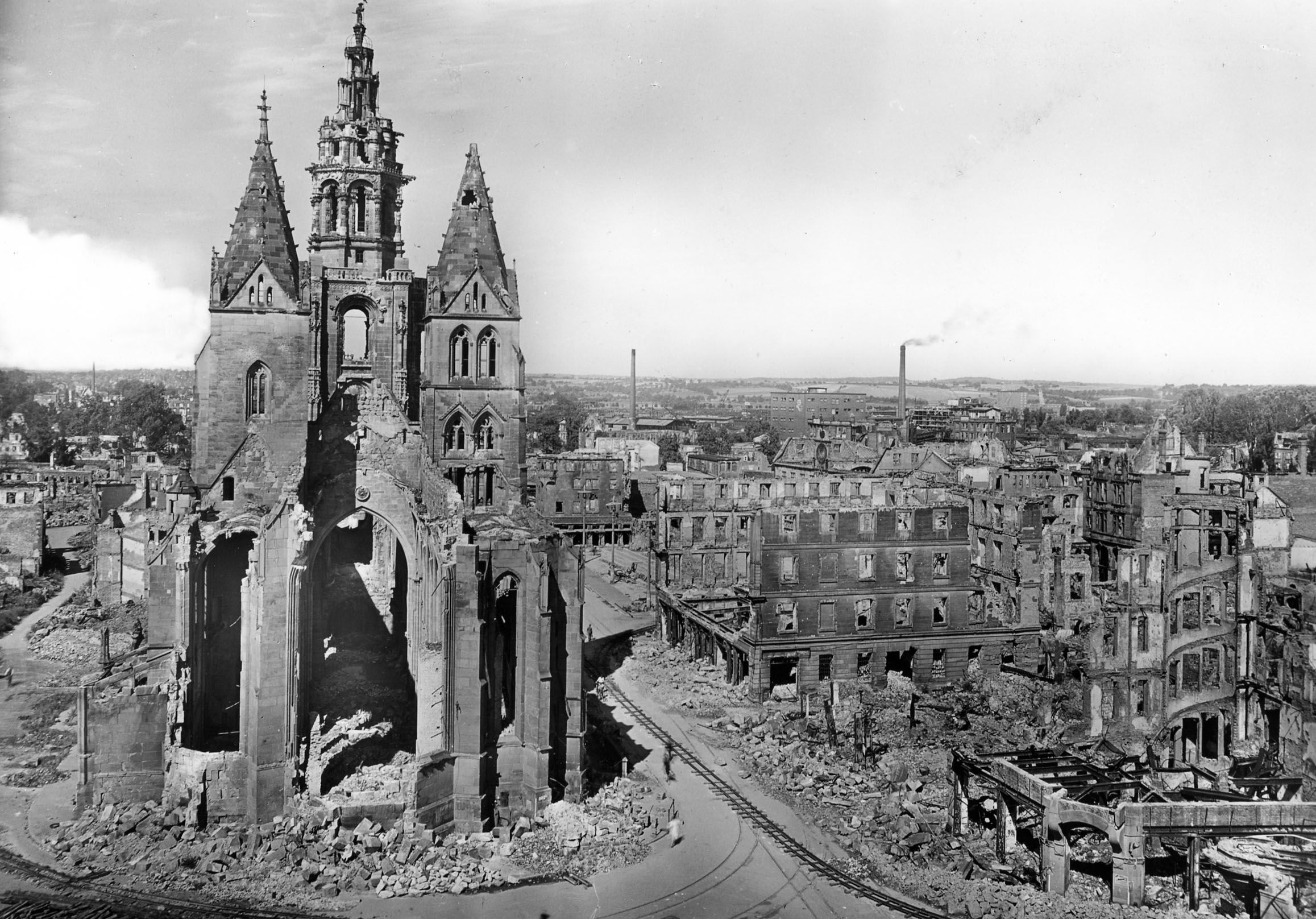 Heilbronn nach der Zerstörung vom 4.12.1944