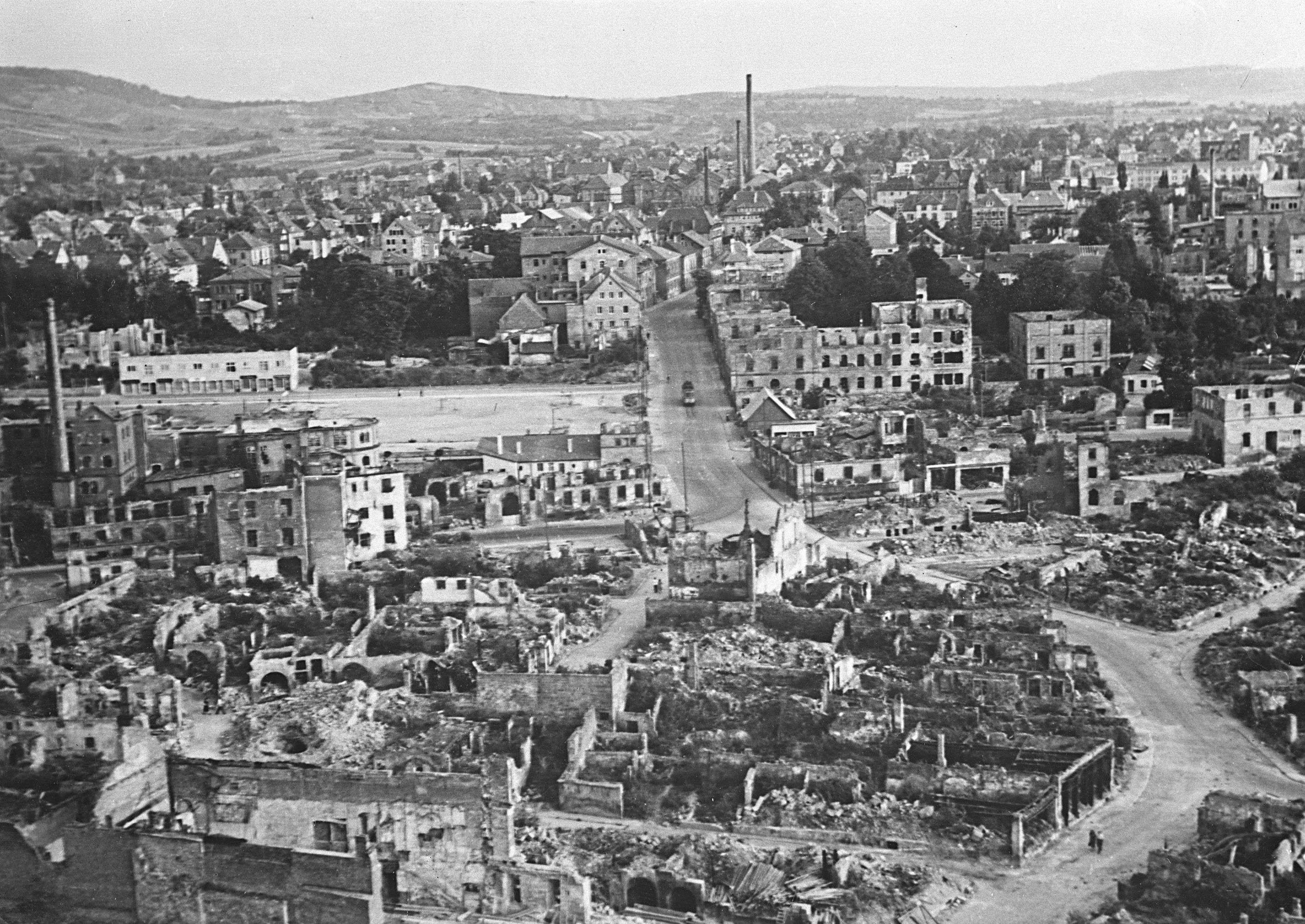 Heilbronn nach der Zerstörung vom 4.12.1944