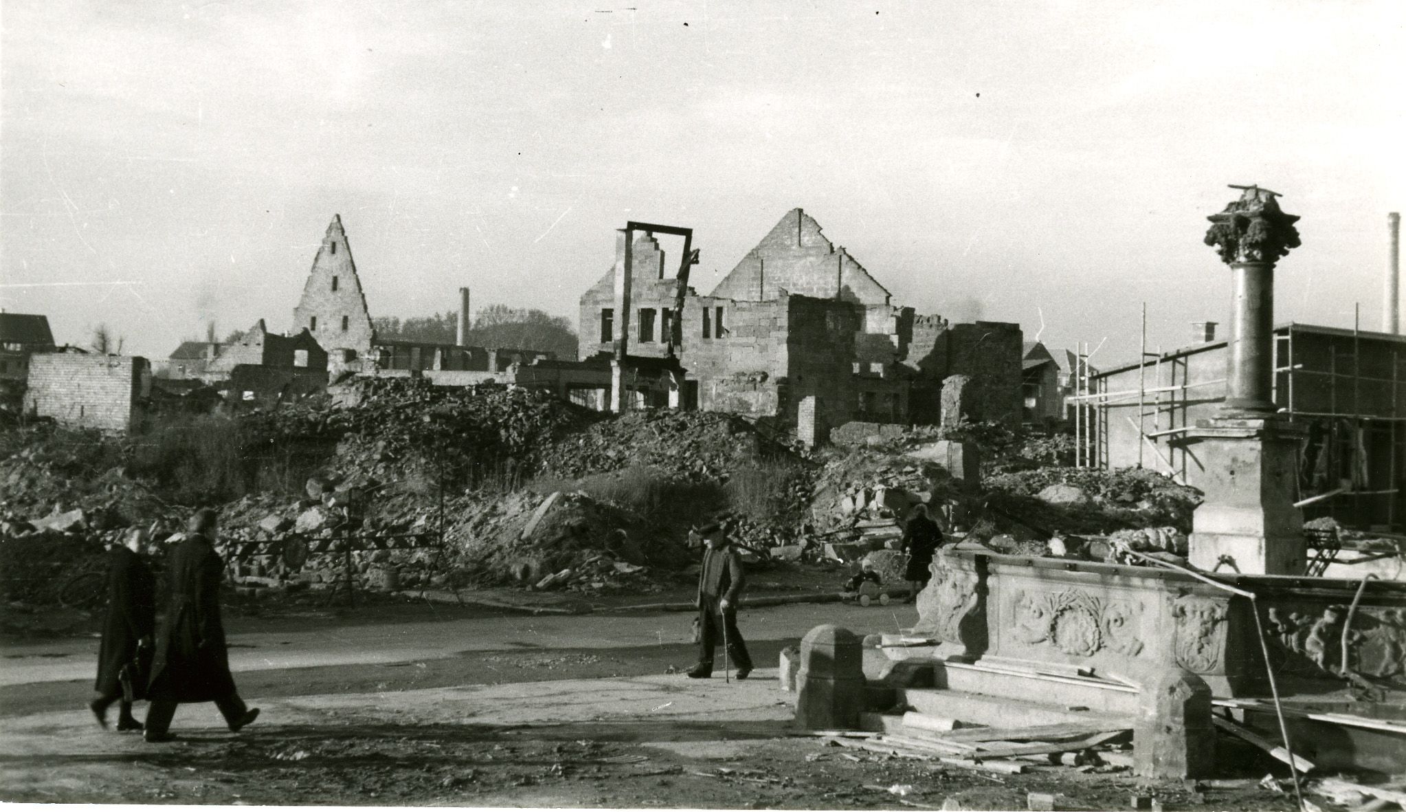 Heilbronn nach der Zerstörung vom 04.12.1944