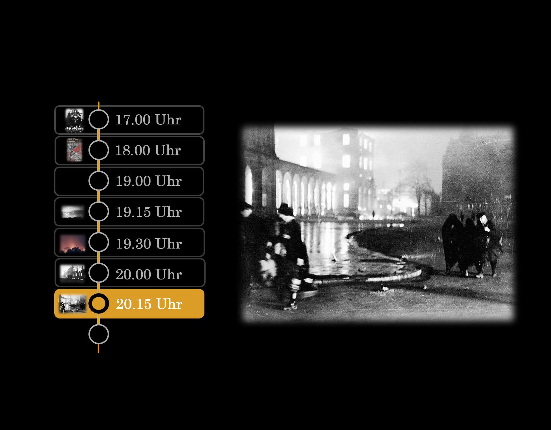 Der Heilbronner Hauptbahnhof wird in der Nacht des 4.Dezembers ein Raub der Flammen.